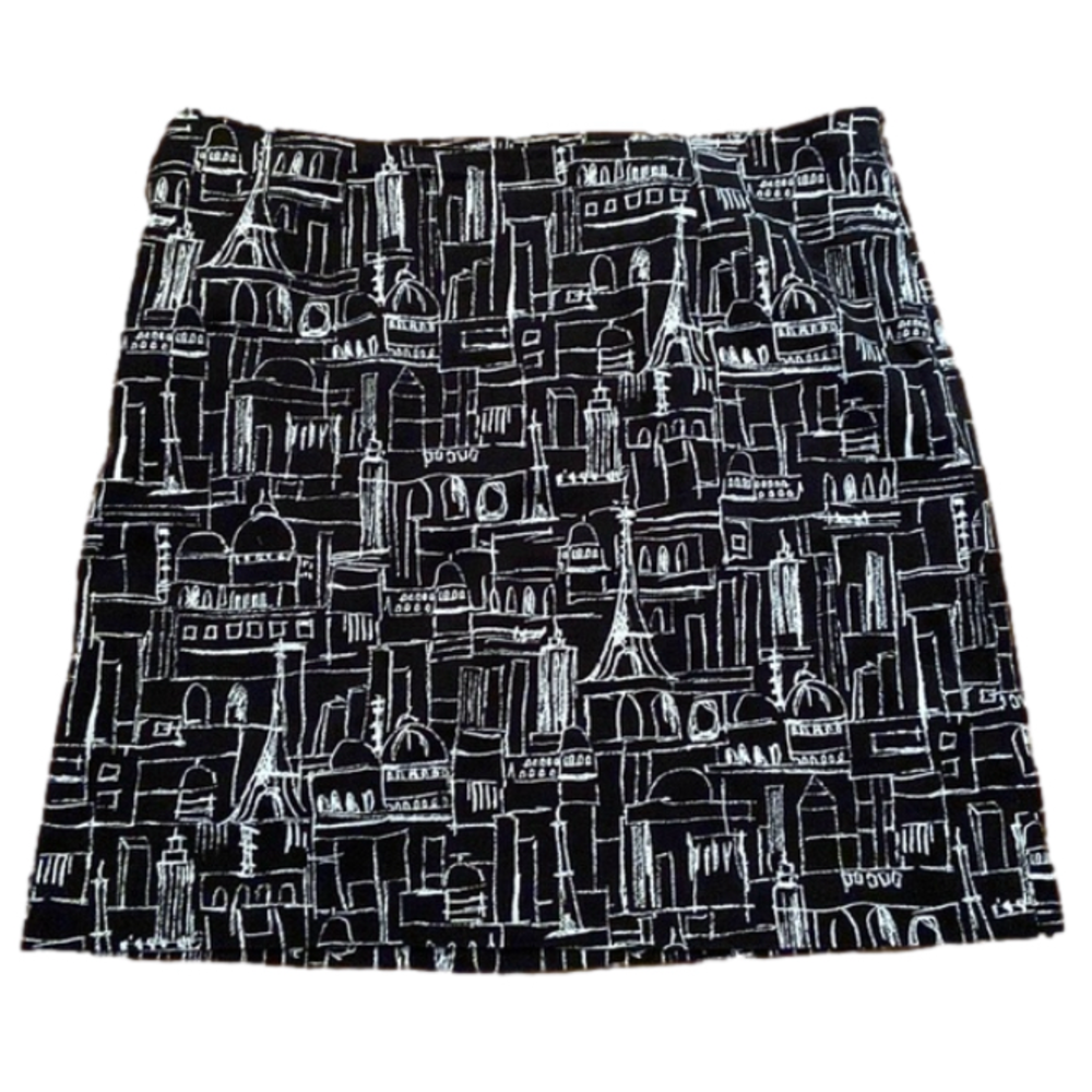 Grace Elements Side Zip Black White Print 18w - image 1